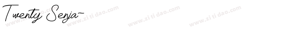 Twenty Senja字体转换